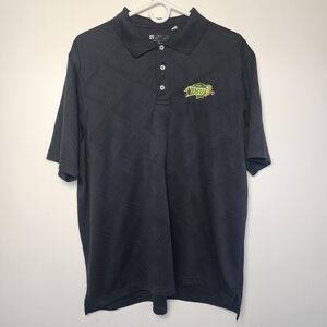 Black Embroidered Logo Polo Shirt